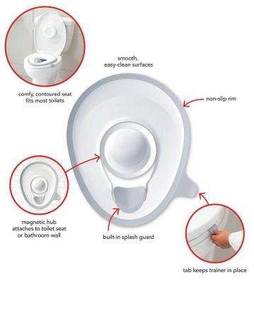 SKIP HOP Redukce na WC s magnetickým držákem 18 m +
