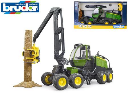 Bruder harvestor John Deere 49 cm na volný chod s doplňky