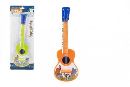 Teddies Ukulele/kytara 40 cm s trsátkem Zvířátka a jejich kapela