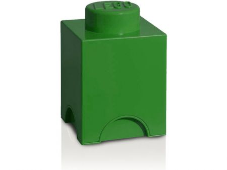 LEGO úložný box 1 Tmavě zelená