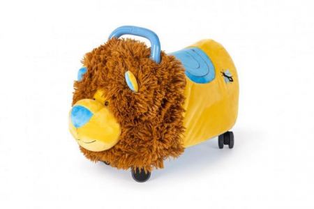 Teddies Odrážedlo Funny Wheels Rider Ride-On lvíček 50 cm plyšový modrý