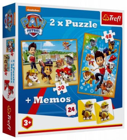 Trefl Puzzle 2v1 + pexeso Paw Patrol/Tlapková patrola