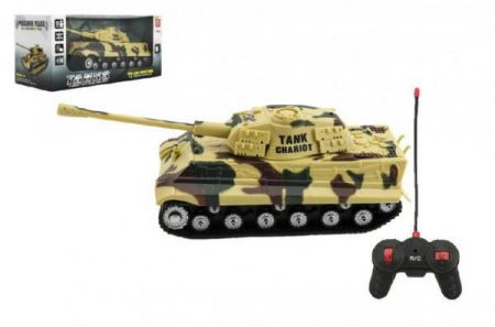 Teddies Tank RC plast 25cm na baterie se zvukem se světlem 2 druhy