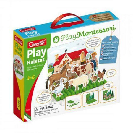 Quercetti Play Habitat sliding puzzle zasouvací skládačka