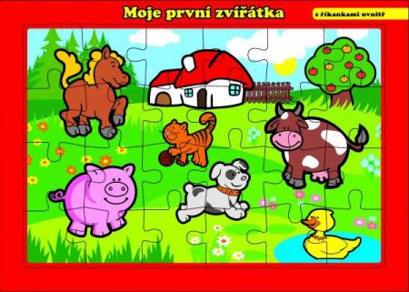 Teddies Puzzle deskové Moje první zvířátka farma 24 dílků