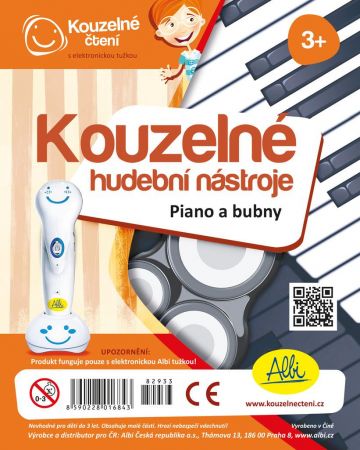 Albi Kouzelné čtení - Kouzelné hudební nástroje Piano a bubny 