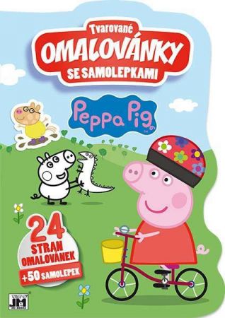 Jiri Models Tvarované omalovánky se samolepkami - Prasátko Peppa