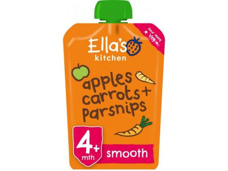 Ella's Kitchen BIO Mrkev, jablko a pastinák (120 g)