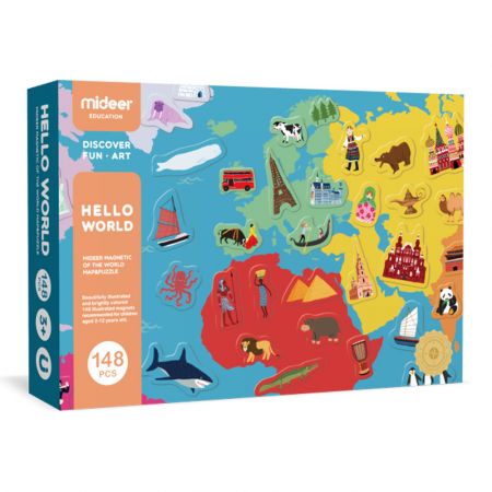 Mideer Magnetické puzzle - ahoj světe