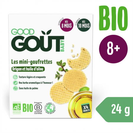 Good Gout BIO Wafle s oregánem a olivovým olejem (24 g)