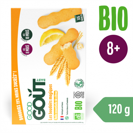 Good Gout BIO Piškoty s esenciálním citronovým olejem (120 g)