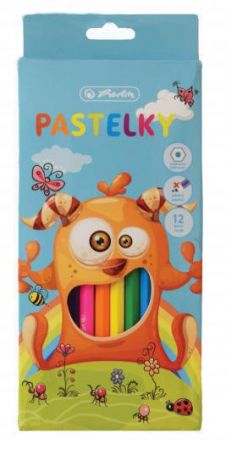 Herlitz Pastelky barevné příšerka, 12 ks