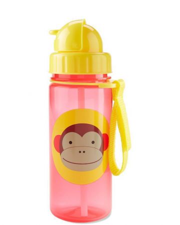 SKIP HOP Hrnek s brčkem bez PVC A BPA 12 m+ Skip Hop Zoo 385 ml Opice