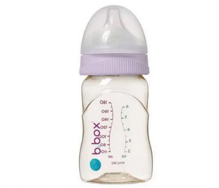 B.box Antikoliková kojenecká láhev 180 ml Růžová