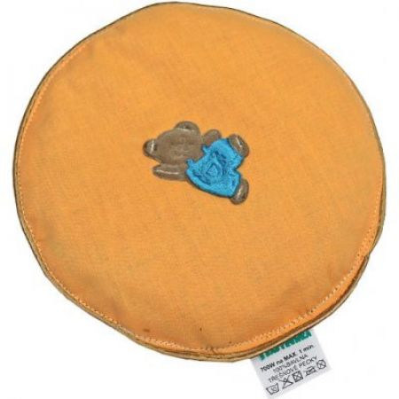 Babyrenka Nahřívací polštářek kulatý 16 cm z třešňových pecek Bear orange