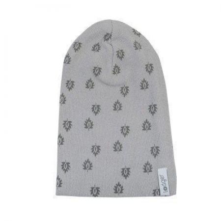 Lodger Čepička Beanie Print Rib - Sharkskin 0 - 6 m