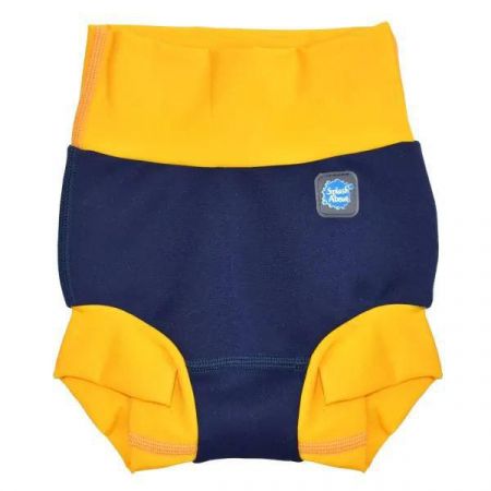 Splash About Plavky Happy Nappy DUO -  Navy/Yellow VeVel. M (3-6 měs)