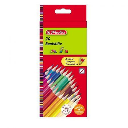 Herlitz - Pastelky trojhranné 24 barev