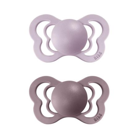 Bibs dudlíky silikon ortodonické 2 ks Couture 6-36 měsíců Dusky-lilac-heather 