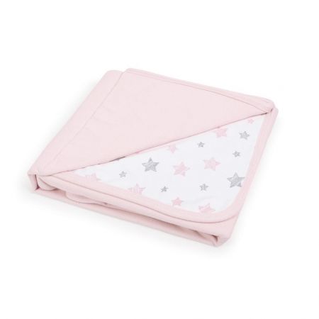 Ceba Dětská deka 90 x100 cm Candy pink + Pink Stars
