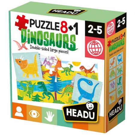 Headu HEADU: Puzzle 8+1 Dinosauři