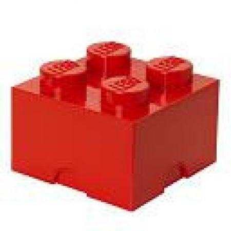 LEGO úložný box 4 Červená