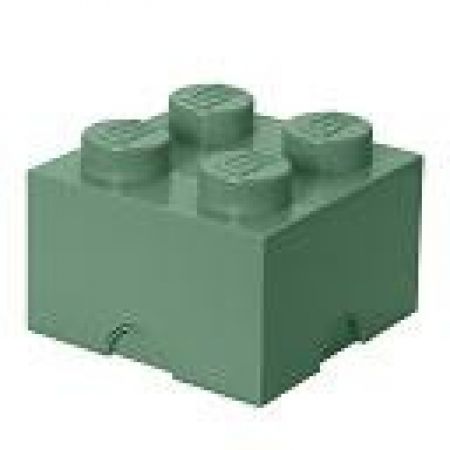 LEGO úložný box 4 Army zelená