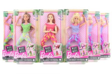 Mattel Barbie V pohybu FTG80 Blondýna ve fialovém