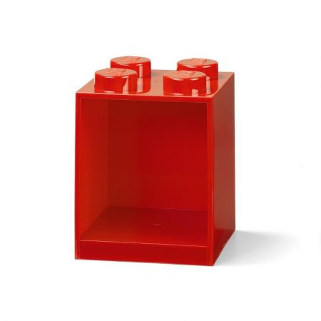 LEGO Brick 4 závěsná police Červená