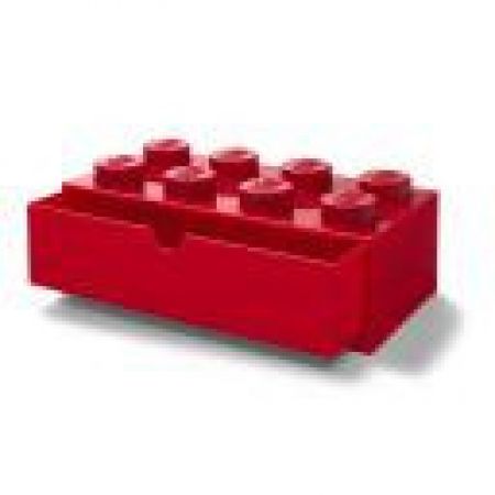 LEGO stolní box 8 se zásuvkou Červená