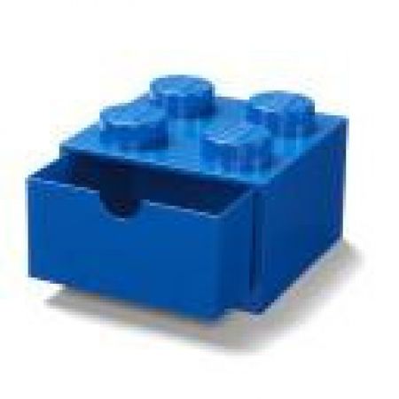 LEGO stolní box 4 se zásuvkou Modrá