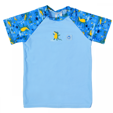 Splash About Plážové UV triko pro děti krátký rukáv Krokodýli  Vel. (3-4 roky)