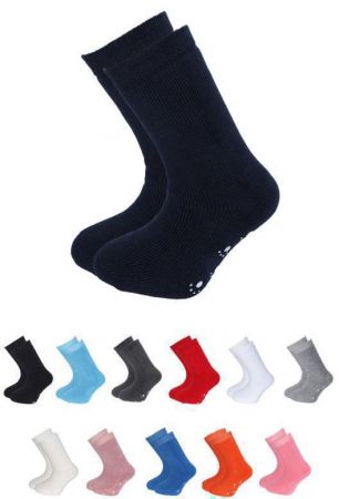 Diba Kojenecké ponožky s protiskluzem vel. 5 (26-28)  FROTÉ JEDNOBAREVNÉ Bílá