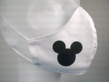 Česká výroba Látková respirační rouška - pro děti 3 - 6 let jednovrstvá Mickey černý