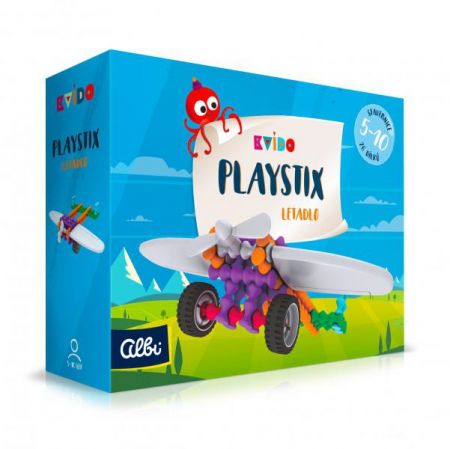 Albi Kvído - Stavebnice Playstix - letadlo 26 dílků