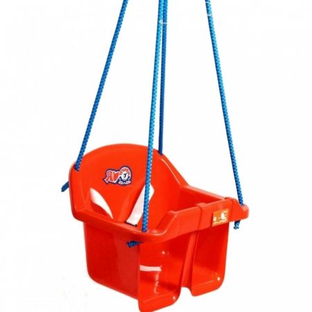 Houpačka Baby plast nosnost 20kg 4 barvy 36x30x29cm Červená