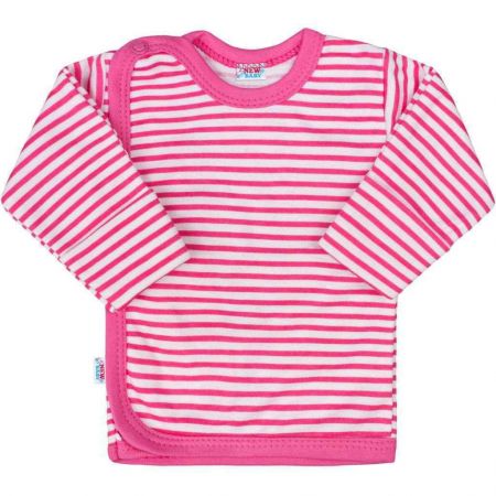 NEW BABY Kojenecká košilka New Baby Classic II s růžovými pruhy Vel. 56
