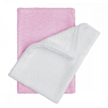T-tomi Koupací žínky - rukavice 2 ks Růžová + bílá
