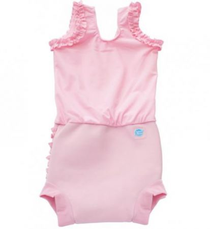 Splash About Plavky Happy Nappy kostýmek - Růžový kanýrek Vel. S (0 - 4 měs)