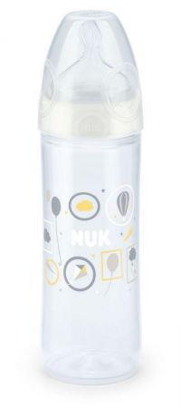 NUK First Choice láhev plastová silikonová savička New classic 250ml Bílá
