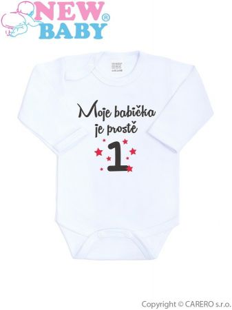 NEW BABY Body s potiskem New Baby Moje babička je prostě jednička vel. 86