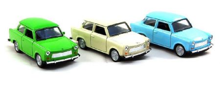 Auto Trabant 11cm kov na zpětné natažení  Béžové