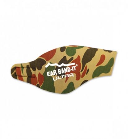 Ear Band-It Neoprénová UV čelenka vč. špuntů Army S (41-51 cm)