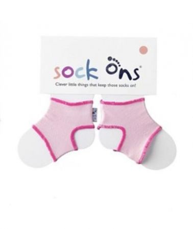 Kikko Sock ons - držák ponožek Růžová 0-6m