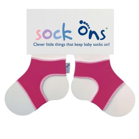 Kikko Sock ons - držák ponožek Fuchsie 0-6m