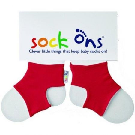 Kikko Sock ons - držák ponožek Červená 6-12m