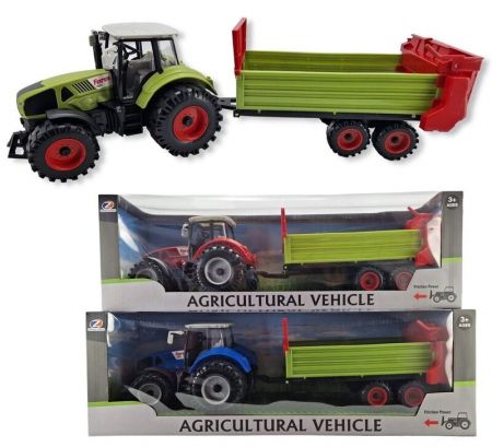 LAMPS - Traktor s vlečkou Agricultural 44cm, Mix produktů