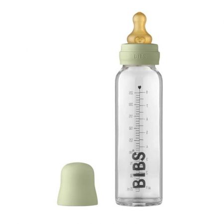 BIBS Baby Bottle skleněná láhev 225ml-Sage