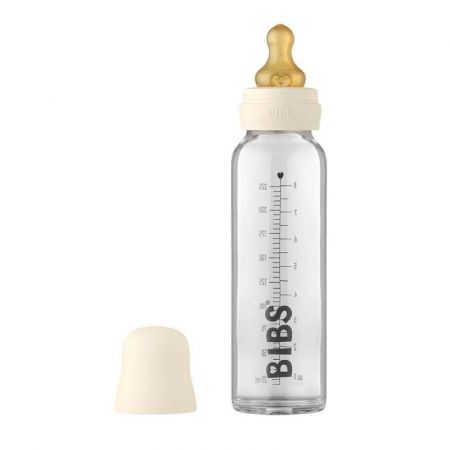 BIBS Baby Bottle skleněná láhev 225ml-Ivory