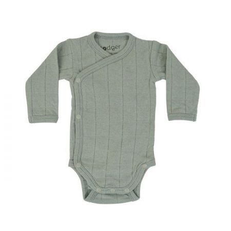 Lodger Romper Long Sleeves Tribe-Silt Green 74